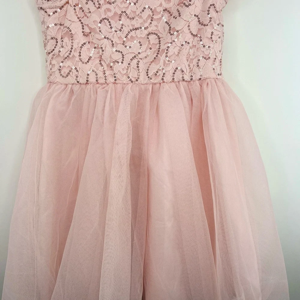 Girls' Flutter Sleeve Dress - Cat & Jack  Blush Pink